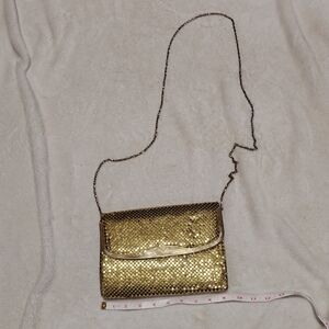 Vintage Boutique 20's Flapper Style Sequin Gold Chain Shoulder Bag